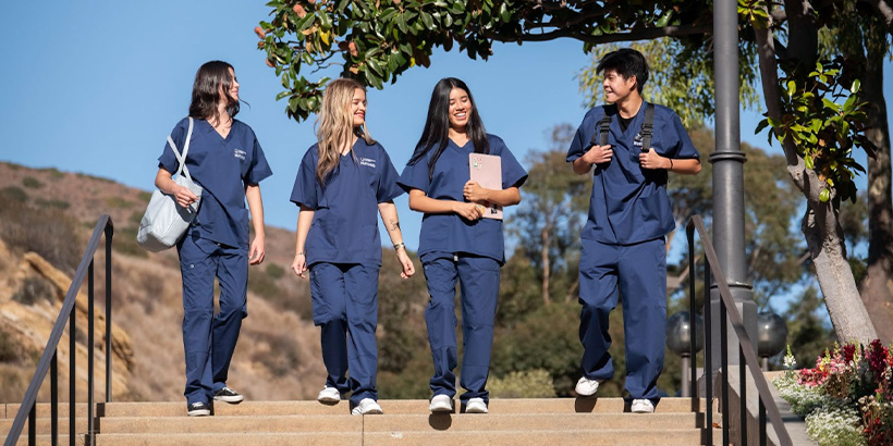 group of Pepperdine nursing students